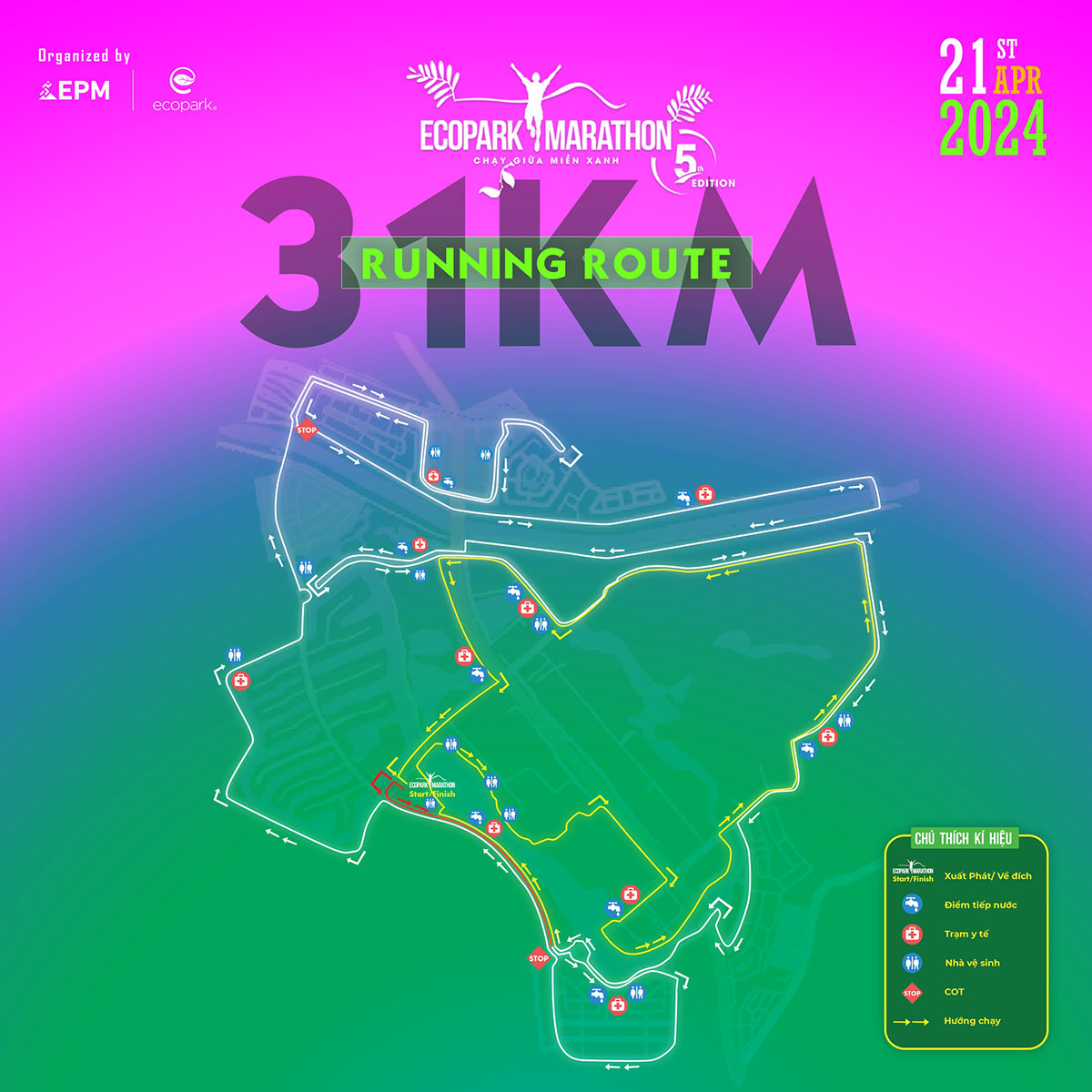 Thumbnail [Chính thức] Running route Ecopark City Trail 2024