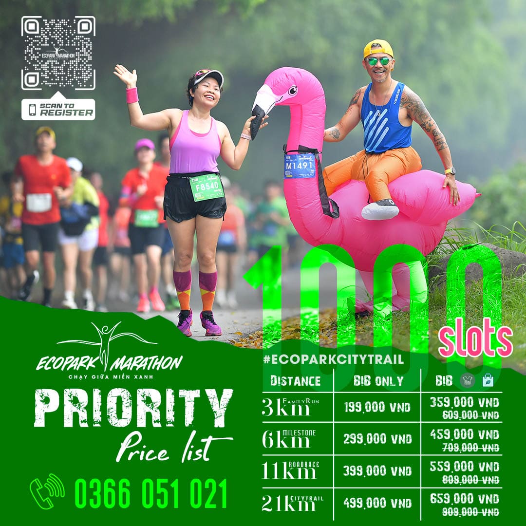 Thumbnail Mở bán cổng đăng ký Priority giải chạy Ecopark City Trail 2025